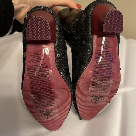 NEW Disney Store Anna Boots Sequin Costume Shoes Girl Child Frozen US 9/10 - Picture 5 of 14